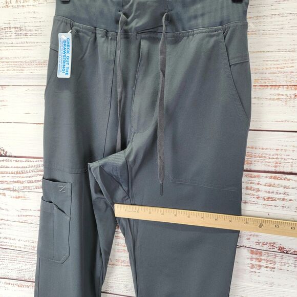 Zavate Mens Jogger Pant Size XS Pewter Scrub Medical Workwear Stretch NWT - Picture 3 of 12